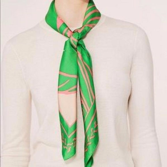 Tory Burch Trocadero Silk Square Scarf/Wrap - Picture 4 of 6